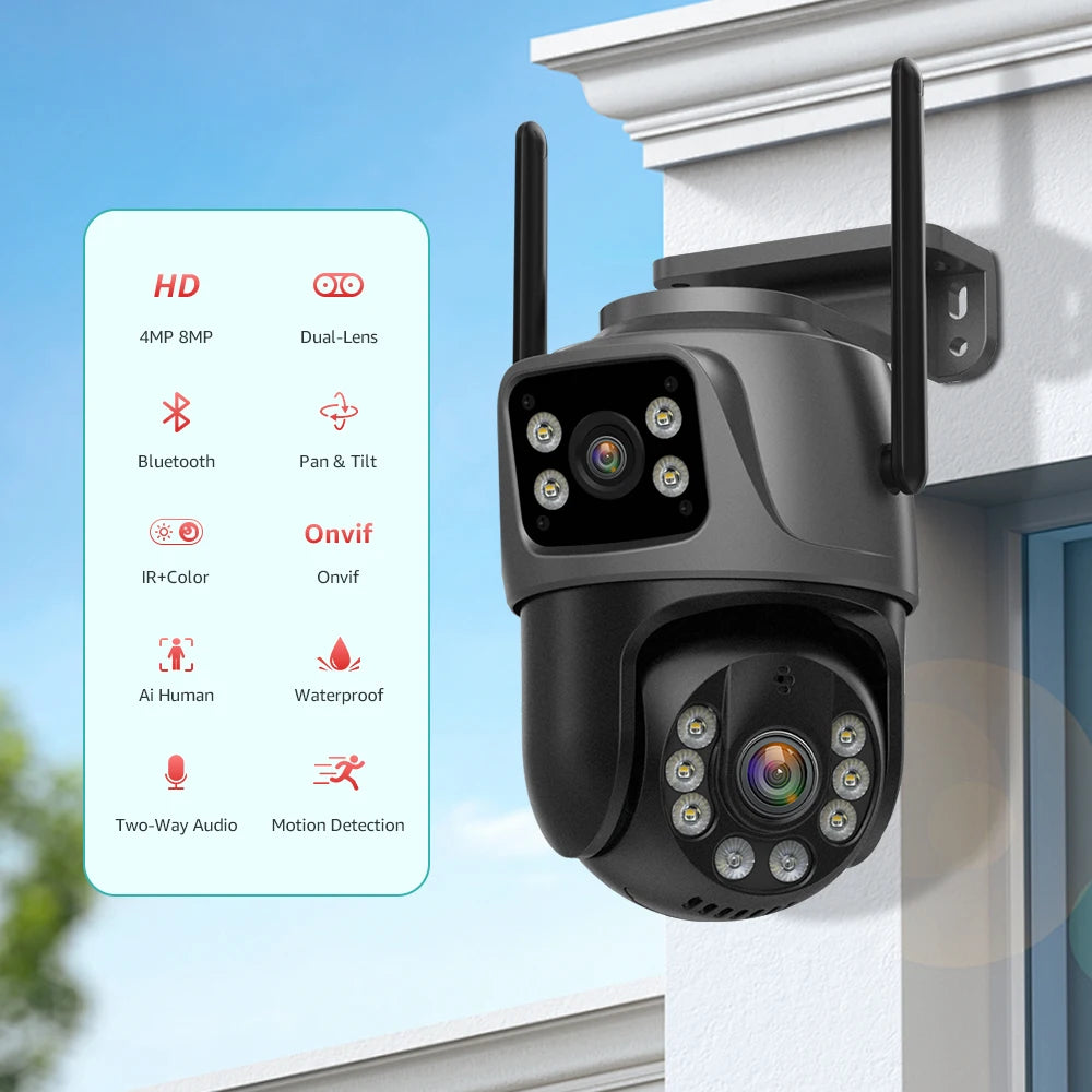 8MP Outdoor WiFi Camera , Color Night Vision