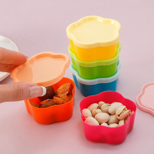 5pcs Portable Small Plastic Food Containers,