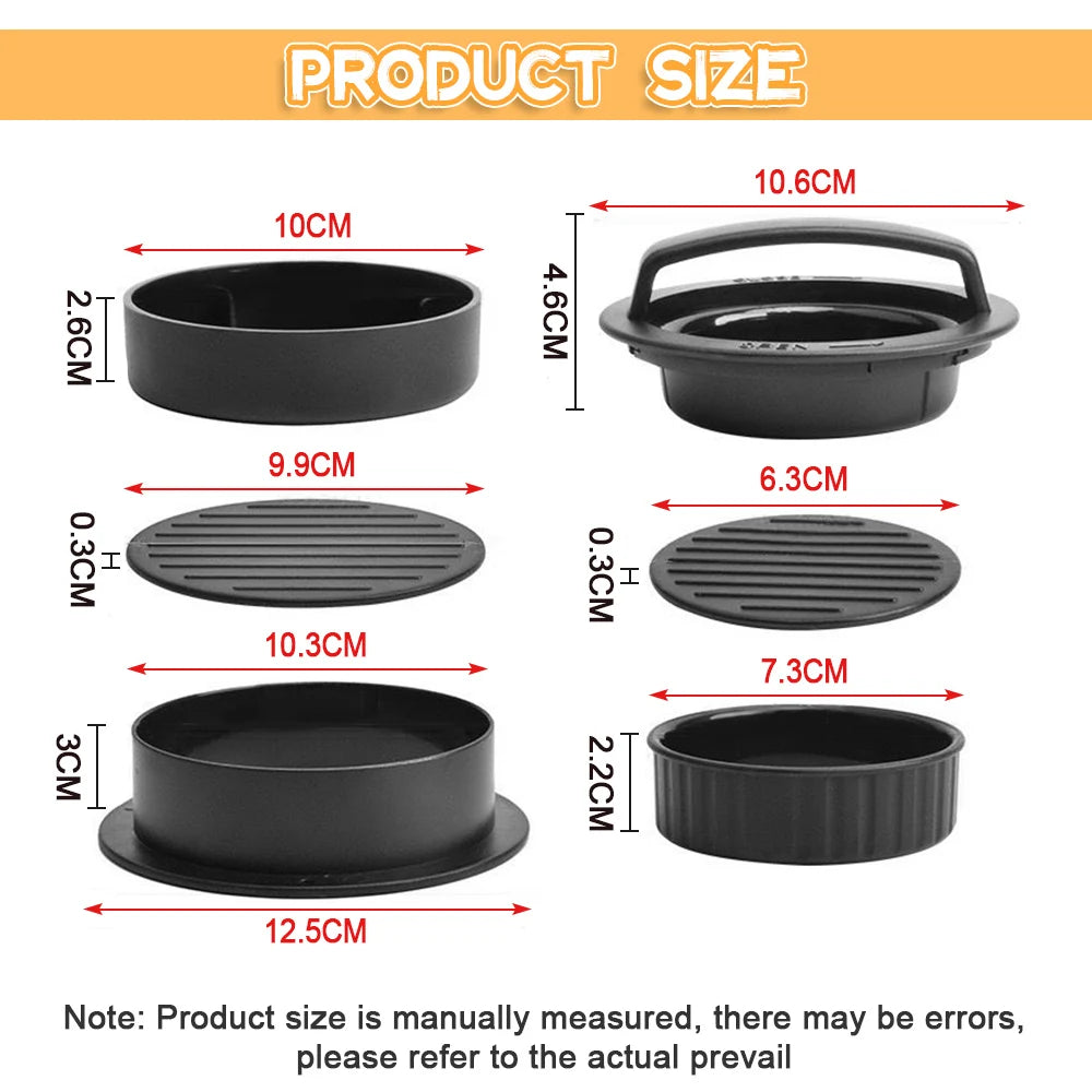 Non-stick round meat press machine