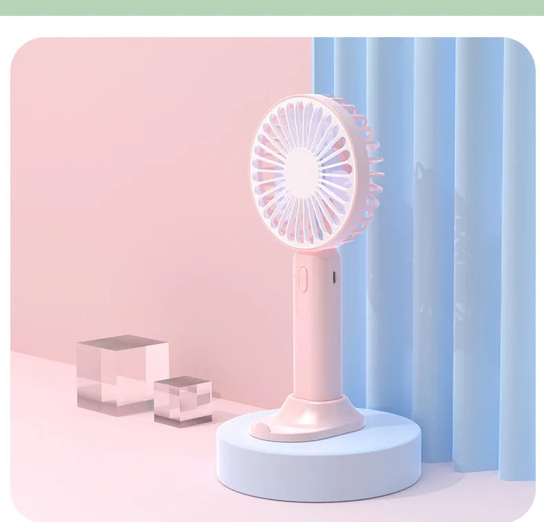 1pc Mini Portable Multifunctional Foldable Electric Fan USB