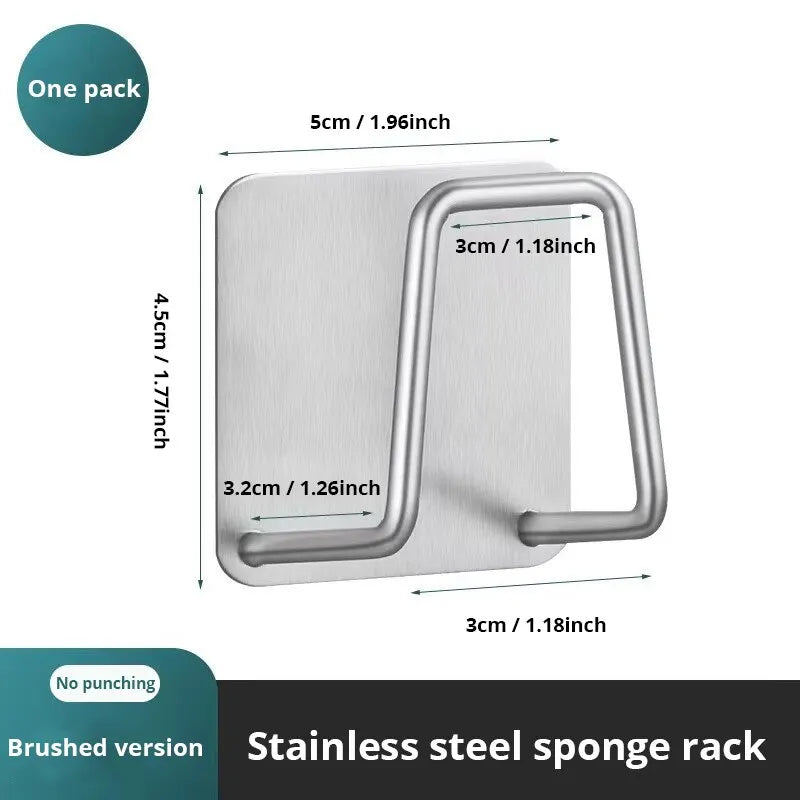 Stainless Steel Sponge Rack for Sink, 1 Piece