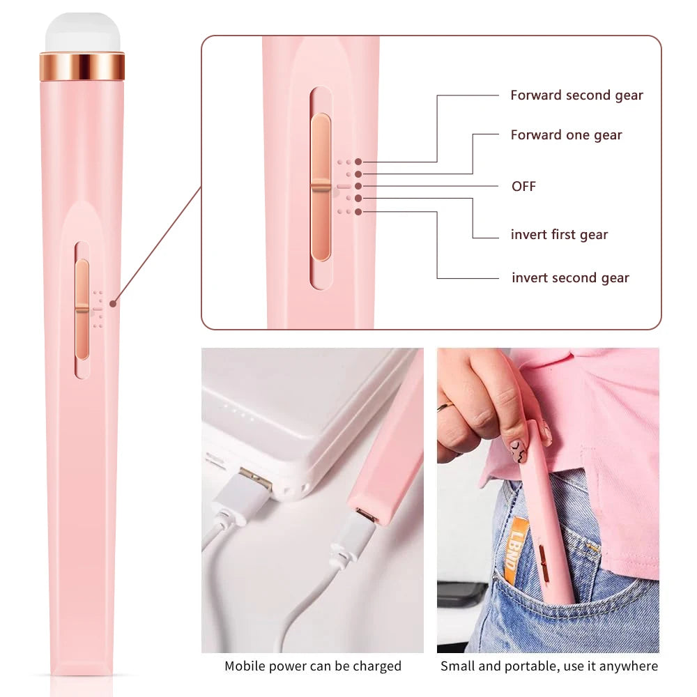 5 in 1 Electric Nail Drill Machine with Mini Portable Lightweight Electric Art Tools for Gel Removal