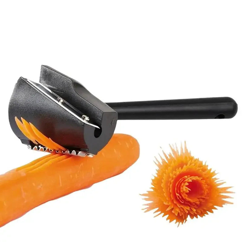 Spiral fruit peeler