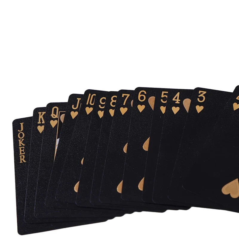 Black and Gold Waterproof Playing Card Set