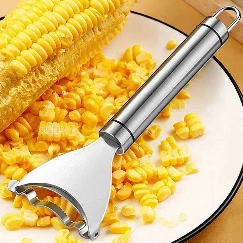 Stainless steel corn cutter