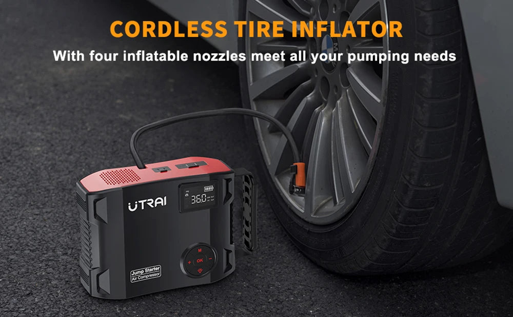 Car tire pump, compressor, car booster