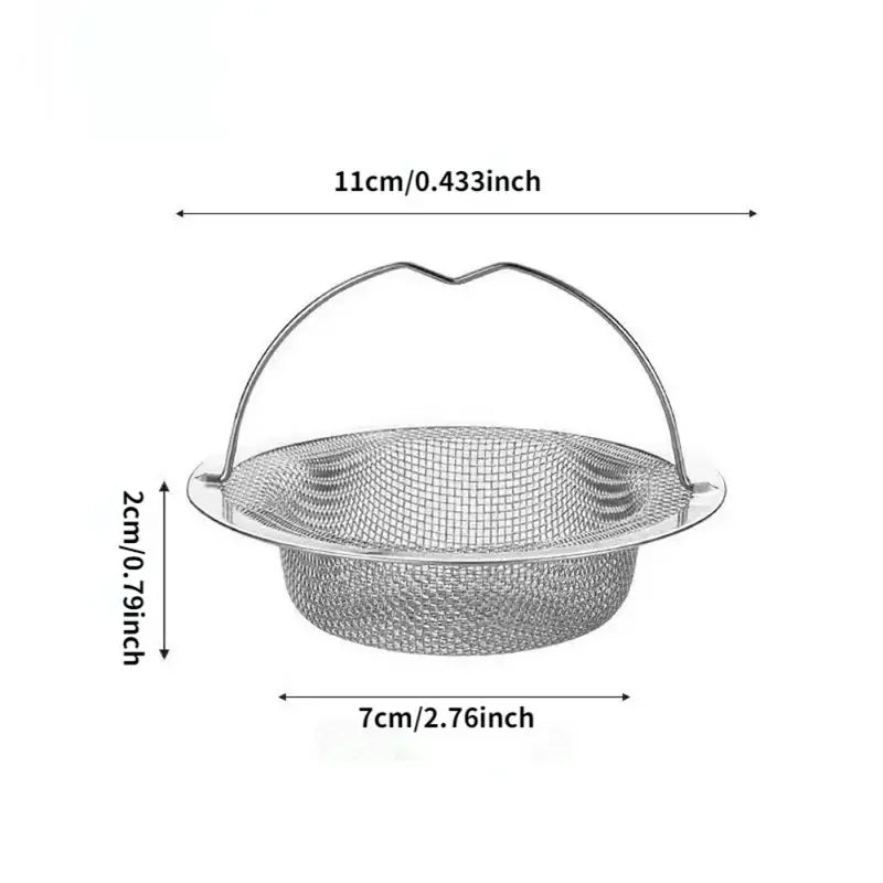 Stainless Steel Sink Filter, 1 Piece, Food/Hair Catcher