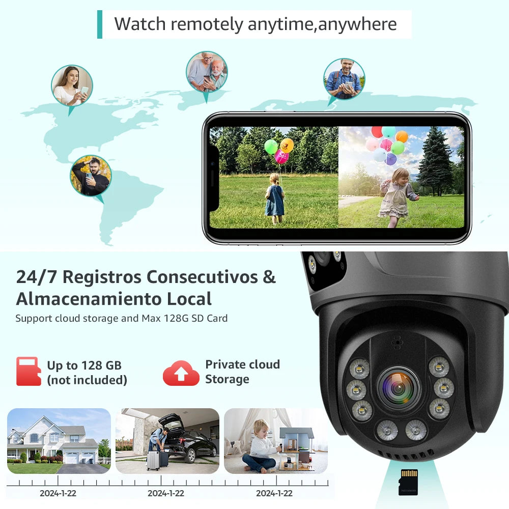 8MP Outdoor WiFi Camera , Color Night Vision