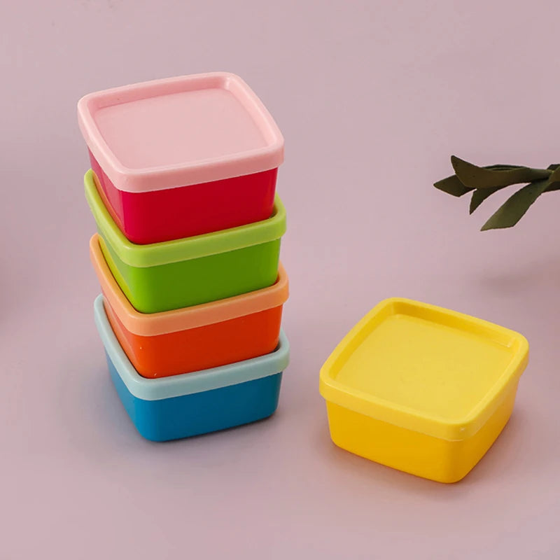 5pcs Portable Small Plastic Food Containers,