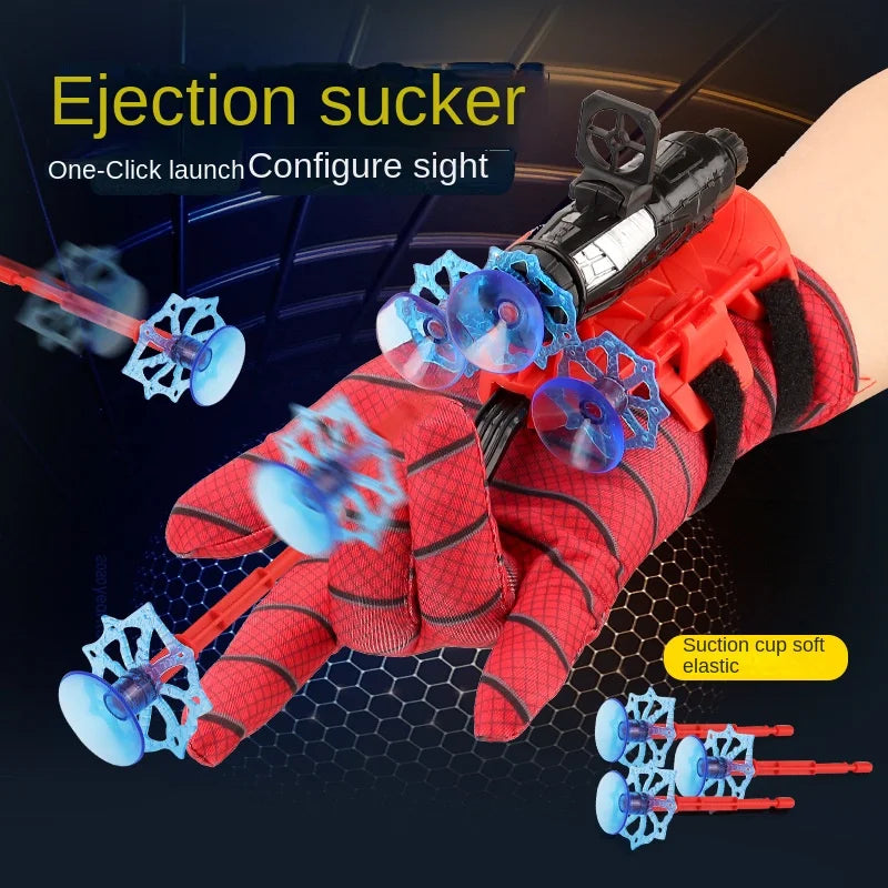 New Anime Figure Set with Spiderman Gloves