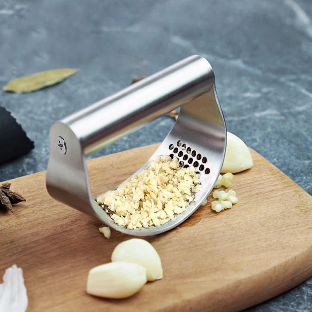 Stainless Steel Garlic Press