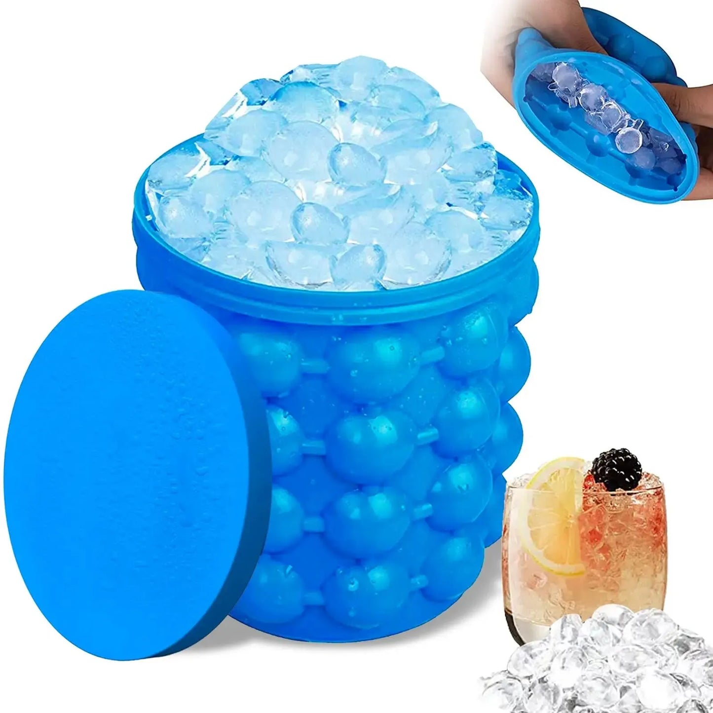 1pc Silicone Ice Bucket for Making Ice Cubes