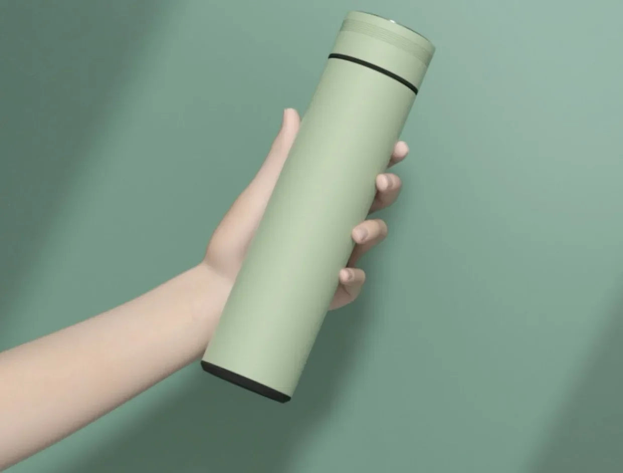 500ml Thermos Mug with Temperature Display and Stainless Steel Bottle