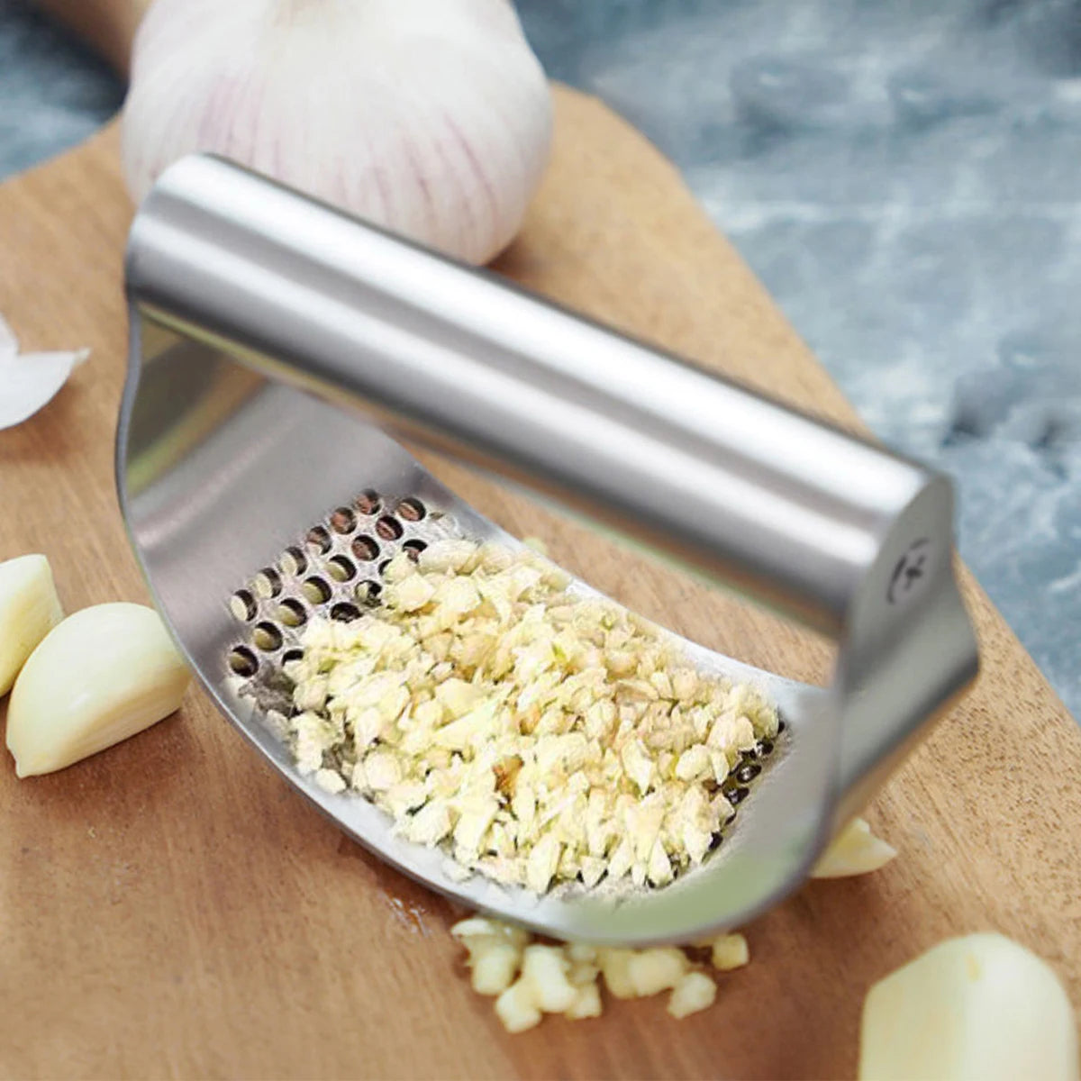 Stainless Steel Garlic Press