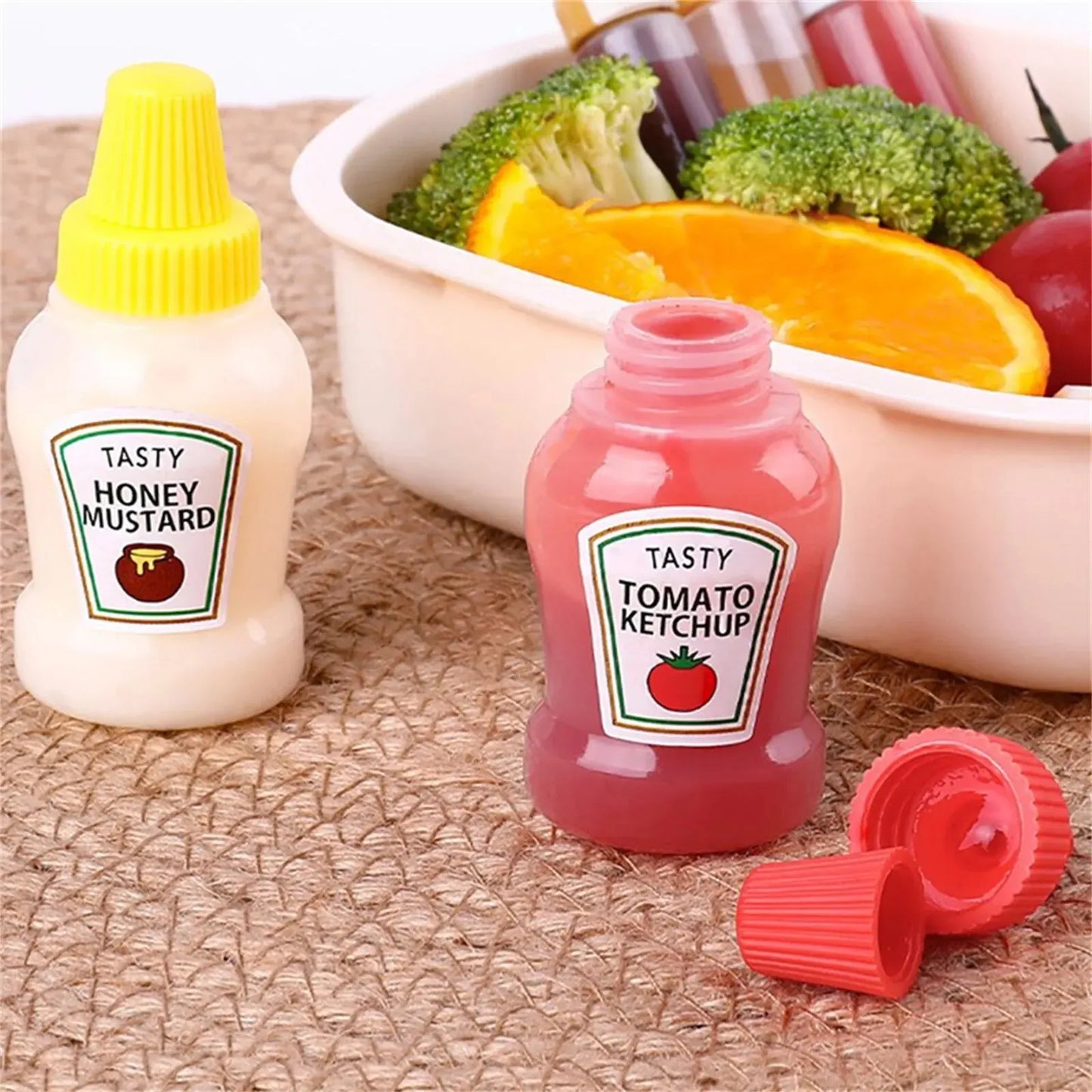 4pcs Sauce Dispenser Bottles