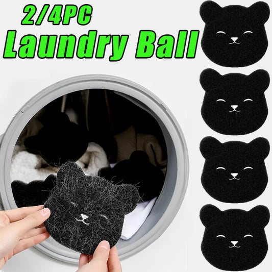 Washing Machine Balls, Reusable Lint Catcher, Bear Shape,