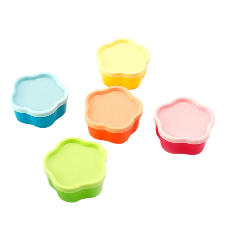 5pcs Portable Small Plastic Food Containers,