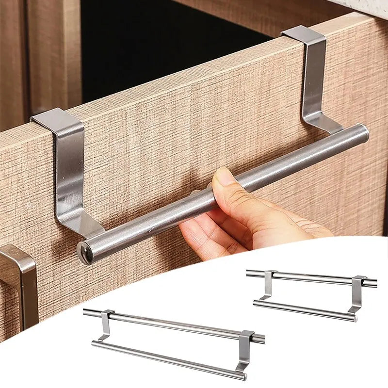 Over the door towel rack, stainless steel towel rack