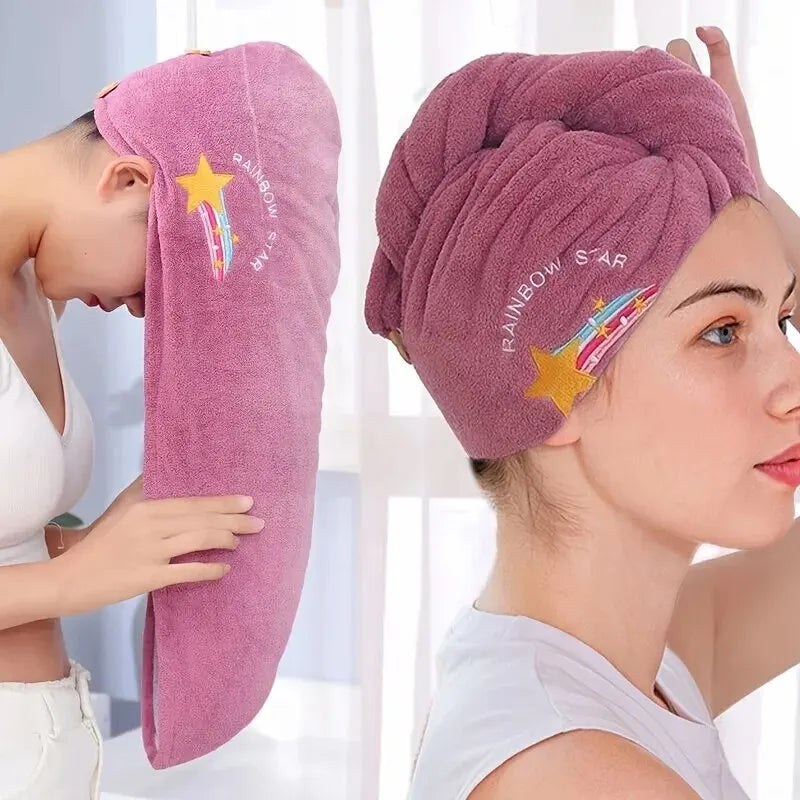 Quick Dry Soft Super Absorbent Hair Towel for Bathroom, 1pc