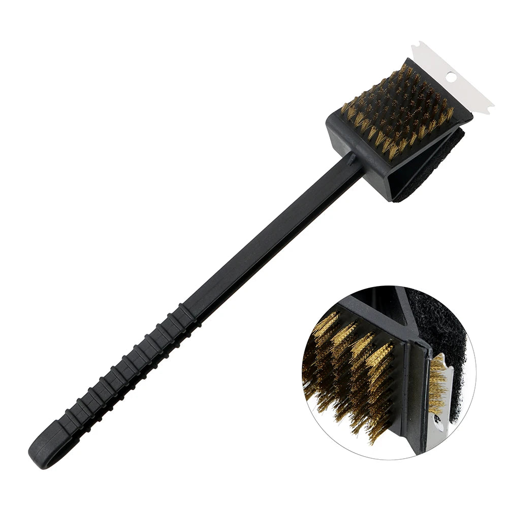 3 in 1 Copper Wire BBQ Cleaning Brush,