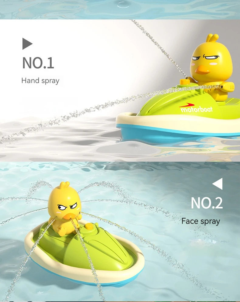 Cute Duck Electric Water Spray Bath Toys for Kids