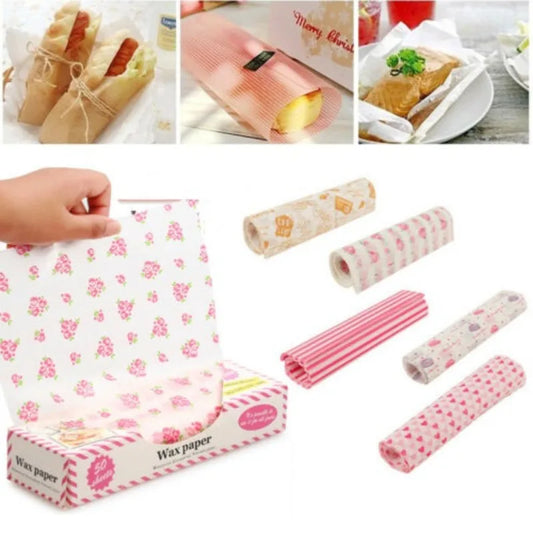 50pcs Sandwich Wrapping Paper