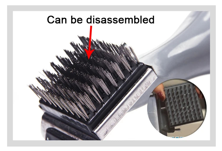 Steam cleaning brush, barbecue cleaner suitable for scraping charcoal,