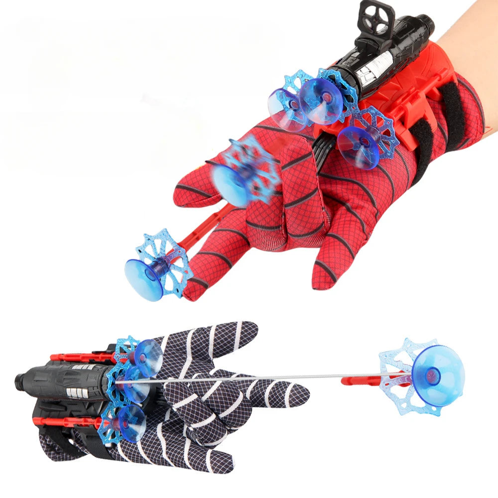 New Anime Figure Set with Spiderman Gloves