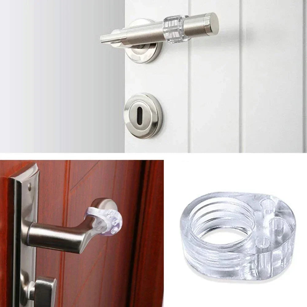 Clear Silicone Door Handle Pad - Wall Bumper