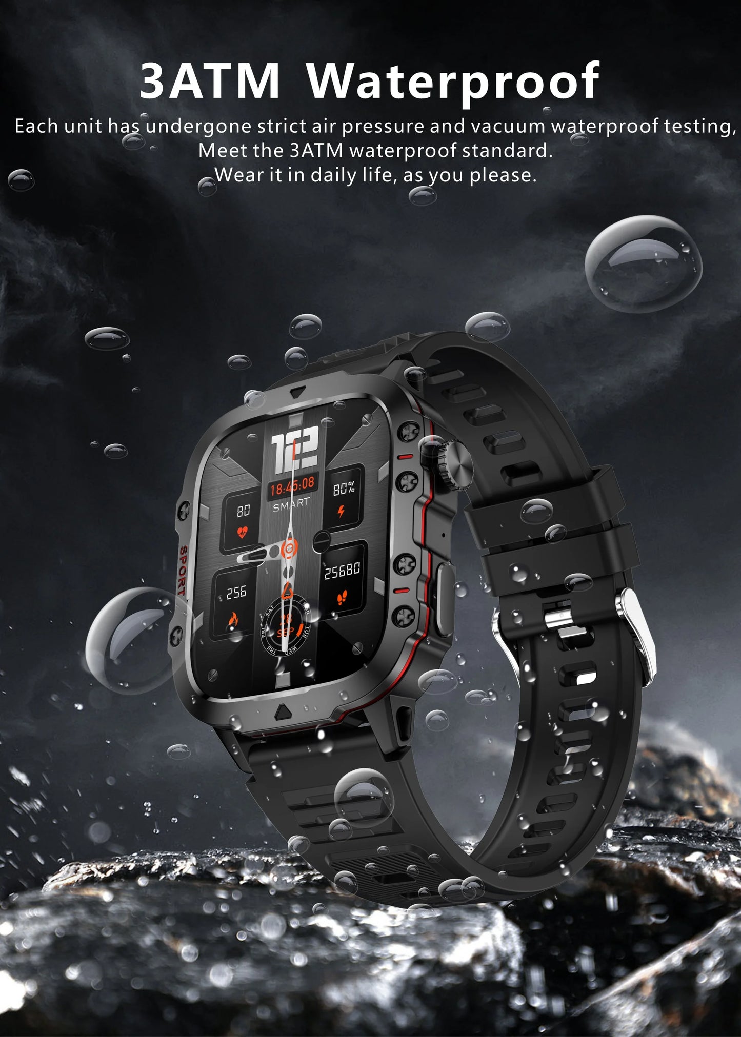 GPS Heart Rate Watch Waterproof