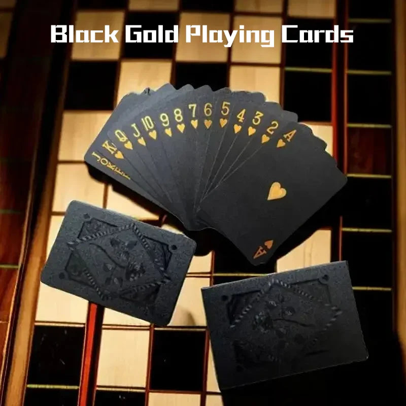 Black and Gold Waterproof Playing Card Set