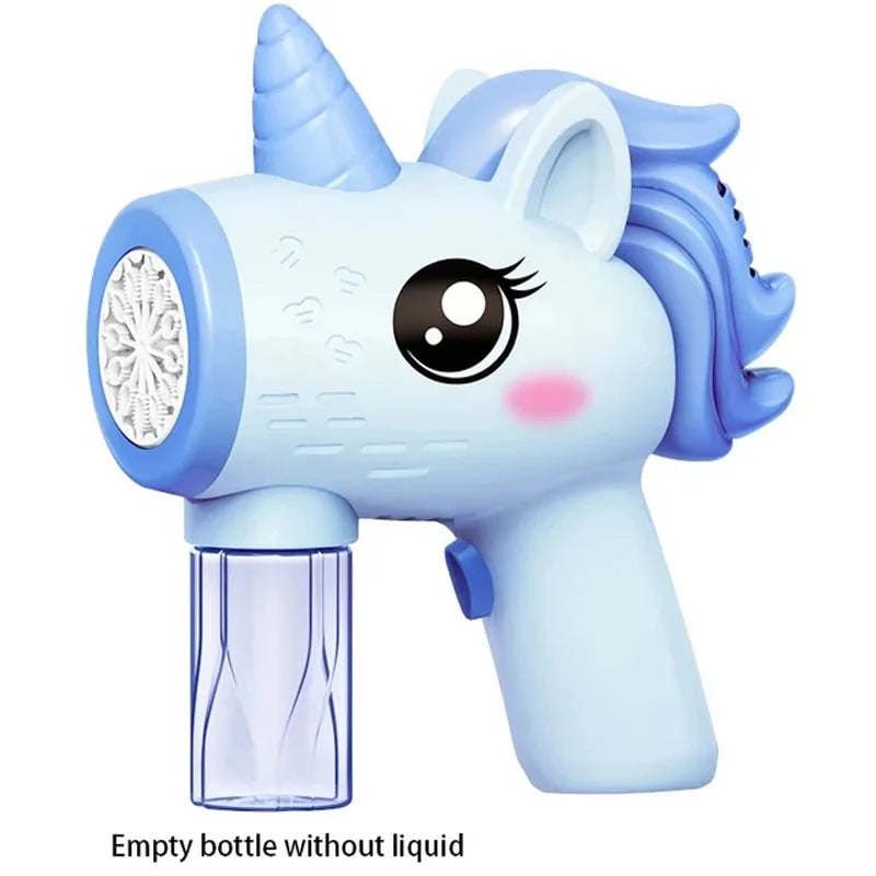 Electric Unicorn Bubble Gun Bubble Machine